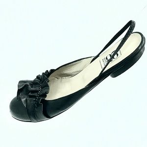 CO-OP Barneys New York Ruffle Embellished Slides